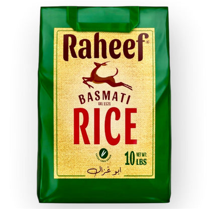Raheef Extra Long Grain Basmati Rice 10 lb – Premium Aged Sella, Fragrant Aroma, Non-Sticky White Rice